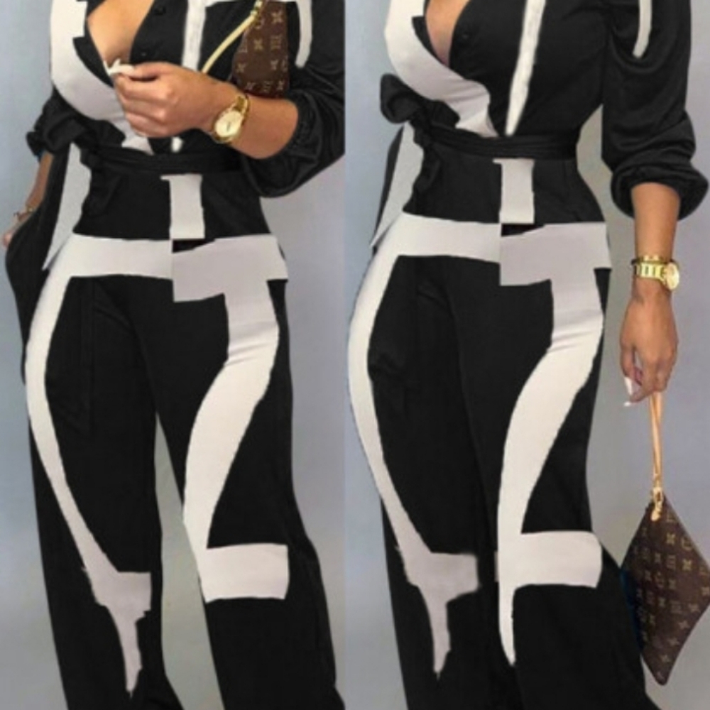 Black and White Jumpsuit